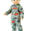 18" Doll Boy Dinosaur Pajamas & Slippers