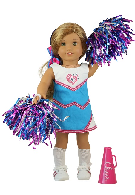 18 Doll 6 Piece Cheerleader Outfit