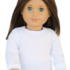 18" Doll Long Sleeve White T-Shirt