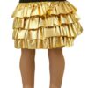 18" Doll Pleated Gold Lame Skirt