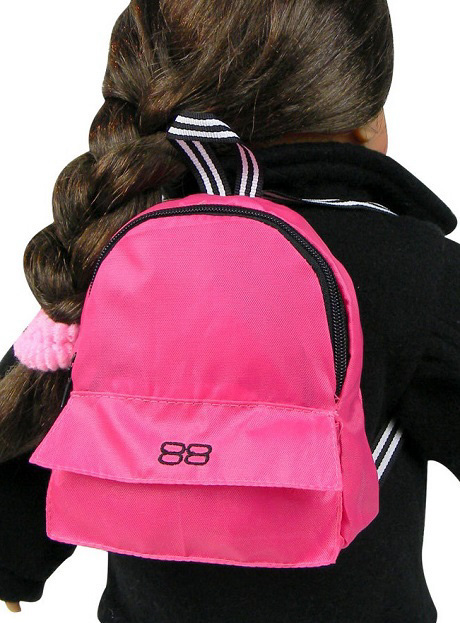 18 Doll Pink Nylon Backpack