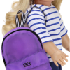 18 Doll Purple Nylon Backpack