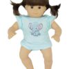 15" Bitty Baby Doll Mint Green Elephant Onesie