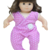 15" Bitty Baby Doll Pink Polka-Dot Sleeveless Romper
