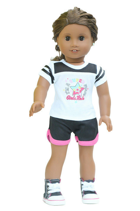 18 Doll Super Star Shorts Outfit