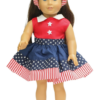18" Doll Sleeveless Stars & Stripes Dress