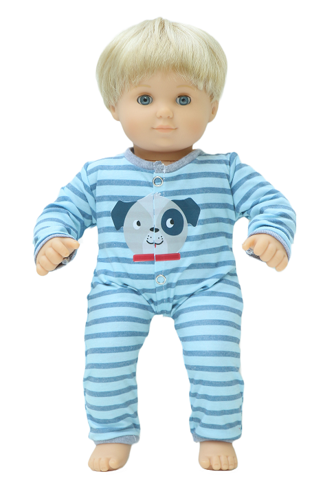 15 Bitty Baby Doll Blue Puppy Playsuit