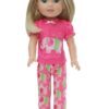 14.5" Wellie Wisher Doll Luau Pajamas