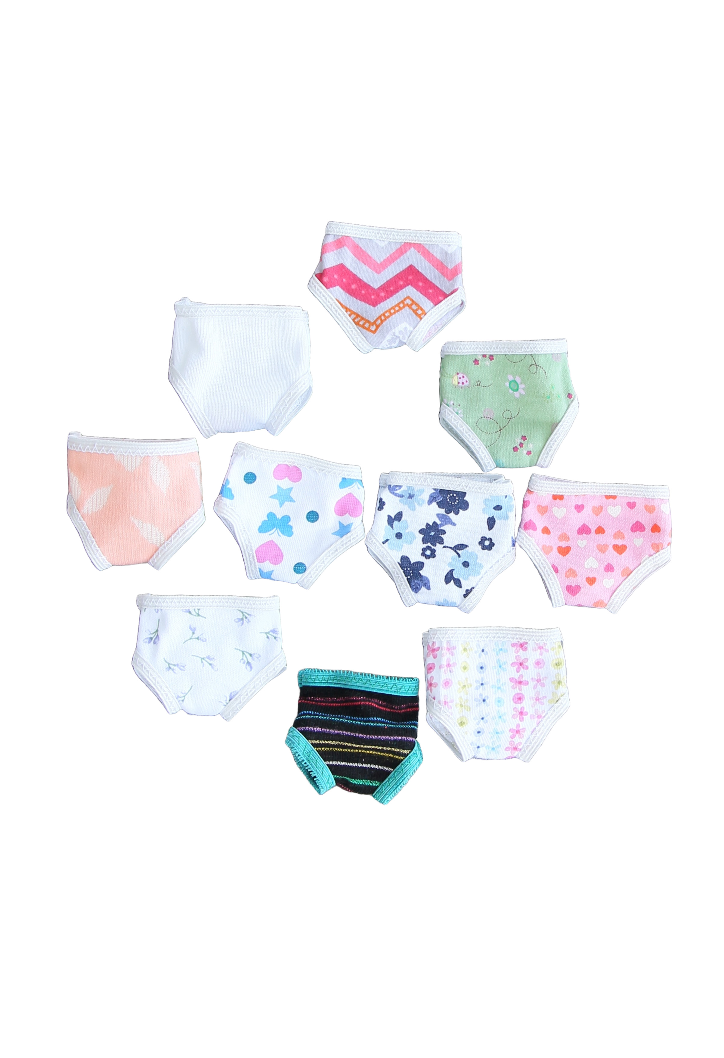 3 Pack Panties Underwear fits 14.5 American Girl Wellie Wishers Doll  Clothes