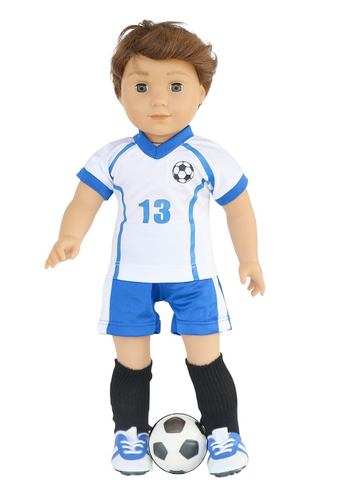 18 inch blue 13 soccer outfit