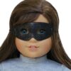 18" Doll Black Glittery Costume Mask
