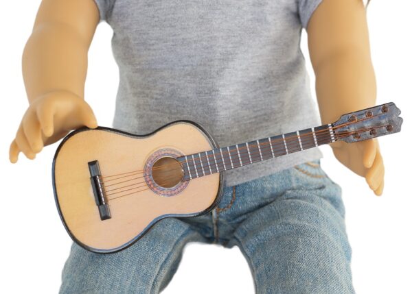 18" Doll-Sized Guitar & Case