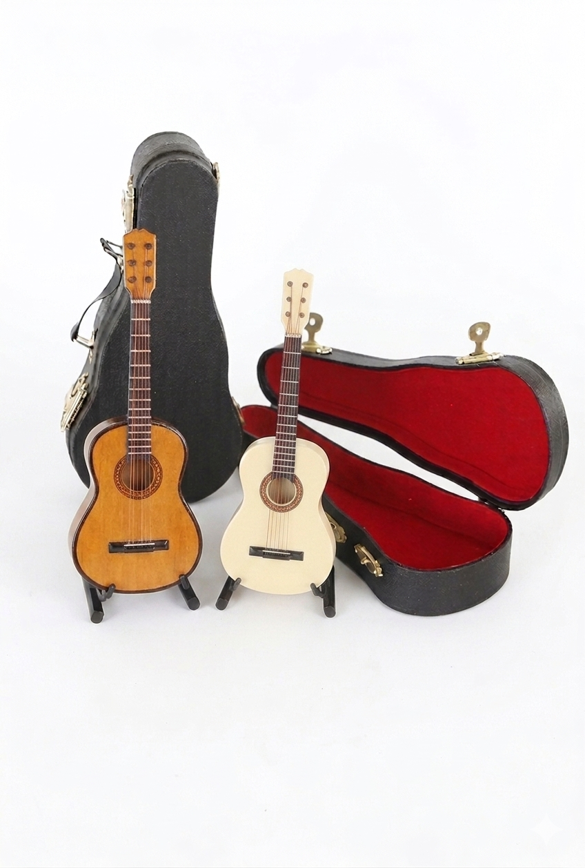 Детские аксессуары для кукол The Doll Boutique 18″ Doll-Sized Guitar & Case, цвет: Кремовый — фото 2