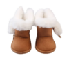 15" & 18" Doll Tan Winter Fur Tassled Boots