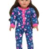 18" Doll Cocoa Onesie Pj’s & Slippers