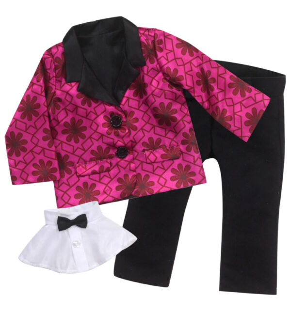 18" Boy Doll Floral Blazer Outfit
