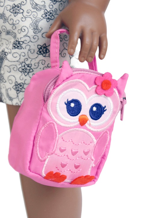 doll sized owl lunch bag