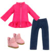 14.5" Wellie Wisher Doll Puffer Coat, Jeggings, & Boots