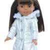 14.5" Doll Silver Hooded Puffer Coat