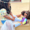 18" Doll Retro Flower Power Set with Matching Girl Flower Crown-10 Pieces