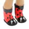 18" Doll Lady Bug Rainboots