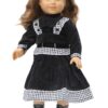 18" Doll "Rebecca Inspired" Black Corduroy Dress
