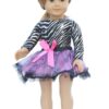 18" Doll Zebra Leotard & Tutu Skirt