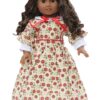 18" Doll "Addy Inspired" Red Floral Dress & Bloomers