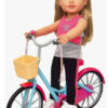 18" Doll Bicycle with Streamers & Basket