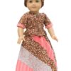 18" Doll "Felicity Inspired" Brown Floral Skirt & Top