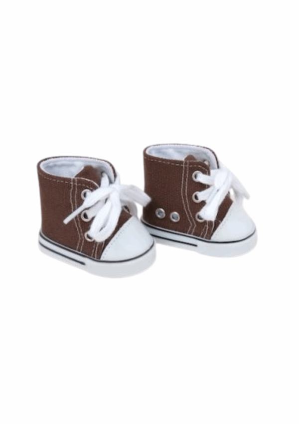 18 Doll Brown "Converse Inspired" High Top Sneakers