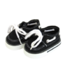 18" Boy Doll Black Boat Shoes