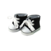 18" Doll Black Canvas High Top Sneaker