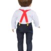 18" Boy Doll Red Suspender Outfit