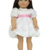18" Doll Embroidered Spring Dress & Hairbow