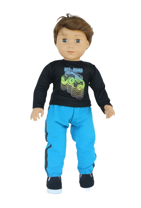18 inch boy doll off road outfit