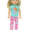 14.5" Wellie Wisher Doll Little Mermaid Pants Outfit