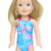 14.5" Wellie Wisher Doll Tie-Dye Swimsuit