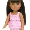 14.5" Wellie Wisher Doll Pink Tankini Swimsuit