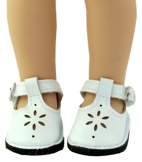 14.5 wellie wisher doll white mary jane t strap shoe