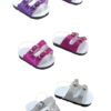 18" Doll Glitter Footbed Sandals