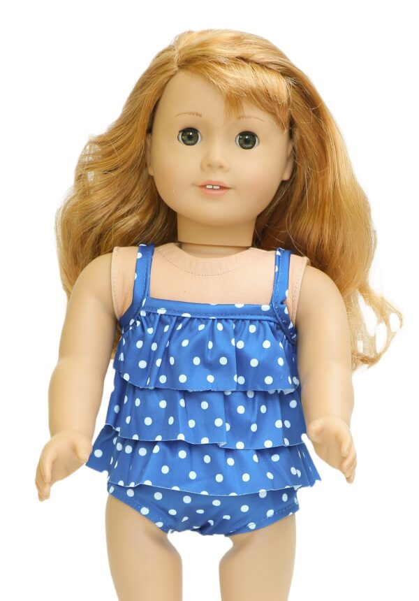18″ Doll Royal Blue 2-Piece Tankini Swimsuit