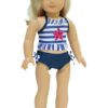 18" Doll Sequin Star Tankini