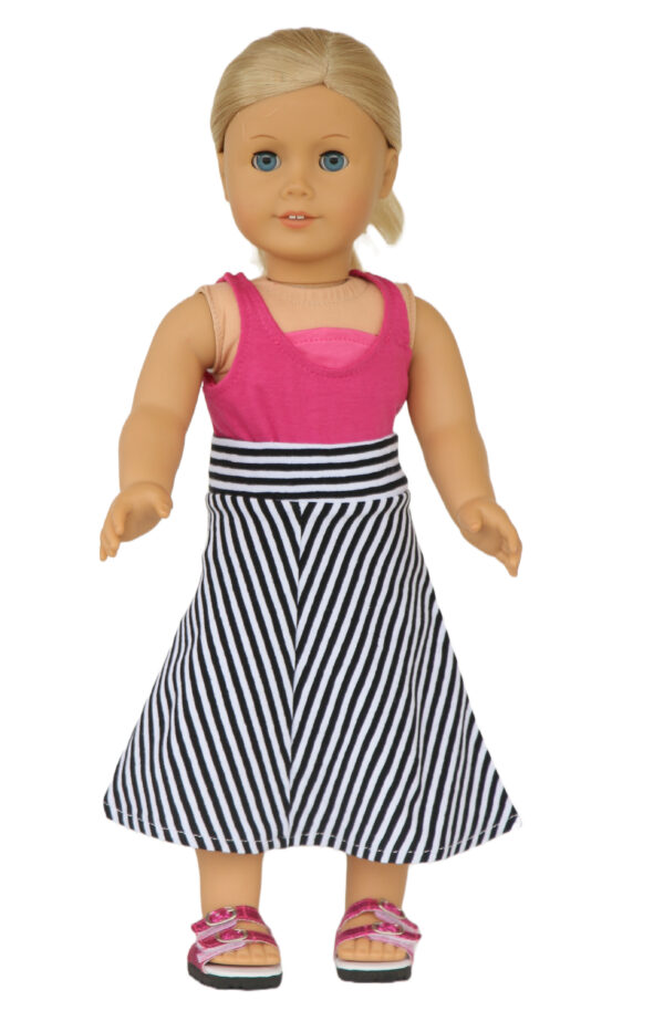 18 inch doll striped maxi skirt tank top