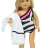 18" Doll One-Piece Zebra Swimsuit