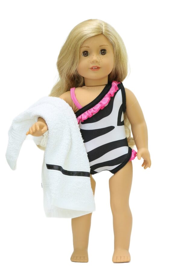 18 inch doll zebra swimsuit