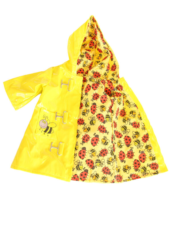 18" Doll Yellow Buzzy Bumble Bee Raincoat