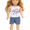 18" Doll "Star Spangled Beauty" Shorts Outfit