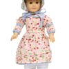 18" Doll Pioneer "Kirsten Inspired" Apron Dress, Bonnet, & Bloomers