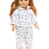 18" Doll Soft Flannel Stars Retro Pajamas
